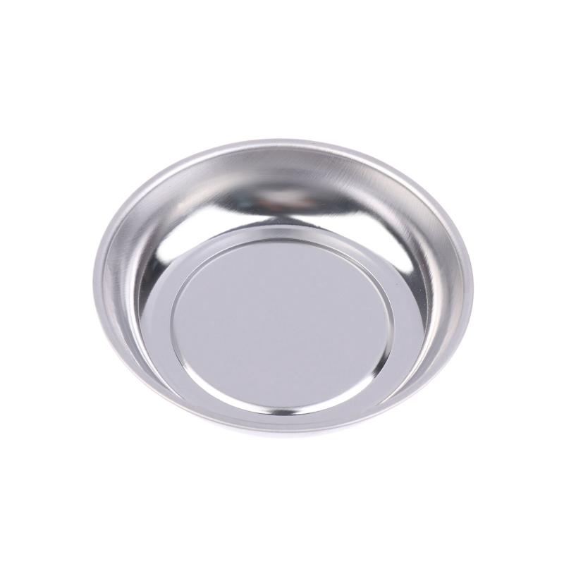 Circular Magnetic Parts Bowl 3"/4"/6" Magnetic Tray Screw Storage Tray Stainless Steel Tools Tray For Auto Suction Pad Tools