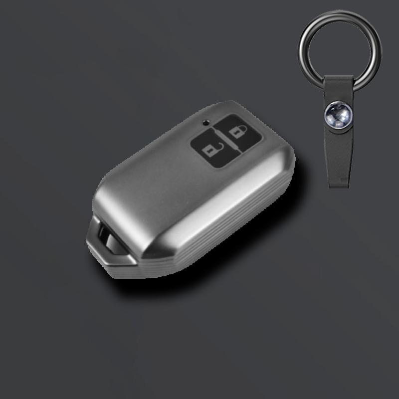 Graue TPU Auto Fernbedienung Schlüsselhülle Abdeckung Schale Für Suzuki Ertiga Swift Wagon R 2 Tasten Geschützter Halter Keyless Fob Zubehör