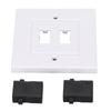 2 Port HD Multimedia Interface Wall Panel HD Multimedia Interface Socket Panel Cable Extension Coupler