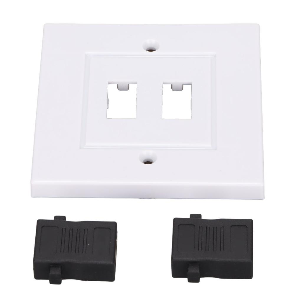2 Port HD Multimedia Interface Wall Panel HD Multimedia Interface Socket Panel Cable Extension Coupler