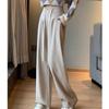 Maternity Elastic Wide-Leg Fleece Pants for All Seasons