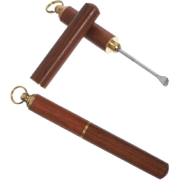 

2 Pcs Spoon Chinese Picking Digger Cleaning Tools Pick Earwax Spoon Wax Picker Care Tools Wax Scraper Pure Copper Cleaner Small Head