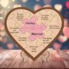 Powody, dla których Cię kocham Spersonalizowane Puzzle w kształcie serca Indywidualne prezenty walentynkowe Drewniana tabliczka w kształcie serca z romantycznymi wiadomościami dla niej lub dla niego