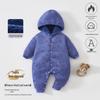 Fleece-lined Baby Romper for Autumn/Winter | 0-1 Year Warm Outing Crawling Suit by Anyang Baby & Children's Wear