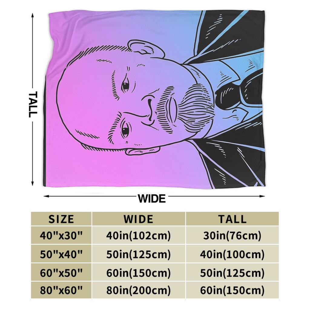Lenin Joseph Stalin Blankets Quality Warm Soft Throw Blanket Winter Students Couch Chair Sofa Bed Funny Bedspread