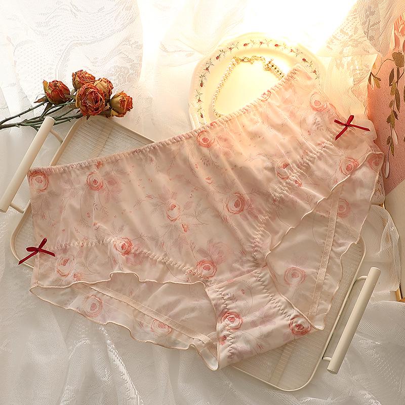 

Японские женские сексуальные сетчатые трусы больших размеров - Полупрозрачные, Эластичные, Не сдавливающие ноги XL: Recommend 45-60kg