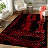 Custom 1Pc Gothic Black Spiderweb Theme Flannel Personalized Rug Non Slip Floor Mat Soft Carpet for Living Bedroom Office Home Decor Gift
