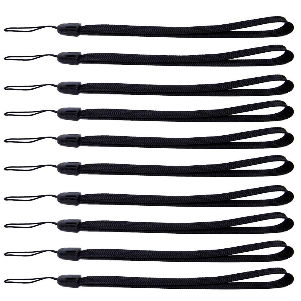 10pcs Black Universal Camera Wrist Lanyard Straps - Secure Selfie Phone Stick Lanyards -Mobile Strap Ropes For Photography