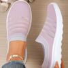 Women's Summer Half Slippers Thick Bottom Mesh Casual  Hollow Out Round Head Slippers