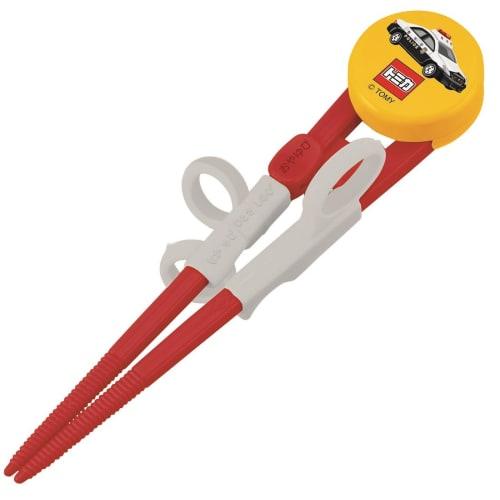 Skater Children's Training Chopsticks, 14cm, Ages 2-7, Right-Handed, Square Tips for Easy Pickup, Tomica 17 (ADXT1S)