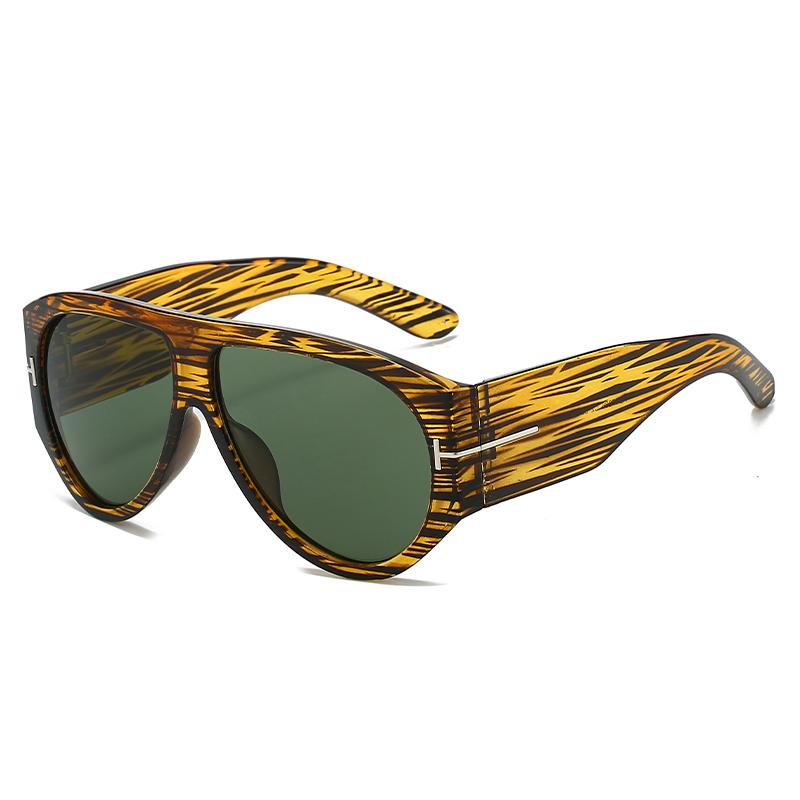 Retro Oversized Pilot Sunglasses Women Men Fashion Big Frame Glasses Man Lady Vintage Luxury Brand Sun Glasses UV400