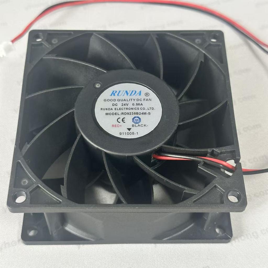RUNDA RD9238B24M-S DC 24V 0.58A 92x92x38mm 2-Wire Server Cooling Fan