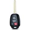 Key Fob Keyless Entry Fits For 2013-2018 Toyota RAV4 / 2014- Highlander / 2018- Sequoia Remote Control Key Replacement 4 Button GQ4-52T 89070-0R100
