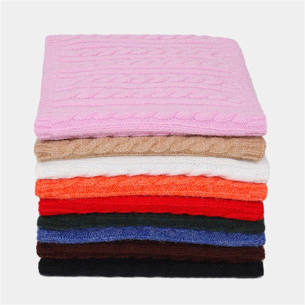 Thick Knitted Neck Gaiter Keep Warm Half Face Mask Fashion Cold-proof Collar  Winter