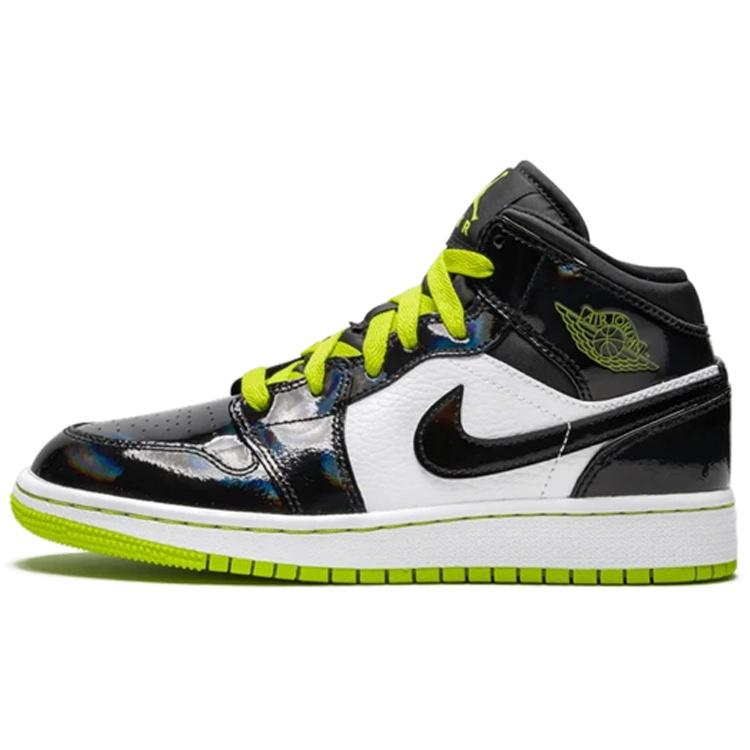 (GS) Air Jordan 1 Mid SE Black Cyber Kids BQ6931-003 EU 38.5