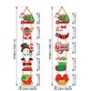 Multicolor Merry Christmas Door Hanger Santa Clause Christmas Tree Ornament  Home Decoration