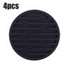 1/2/3/4Pcs Round Silicone Coaster Tabletop Protection Heat Resistant Rubber Coffee Cup Mat Hot Drink Holder Kitchen Accessories
