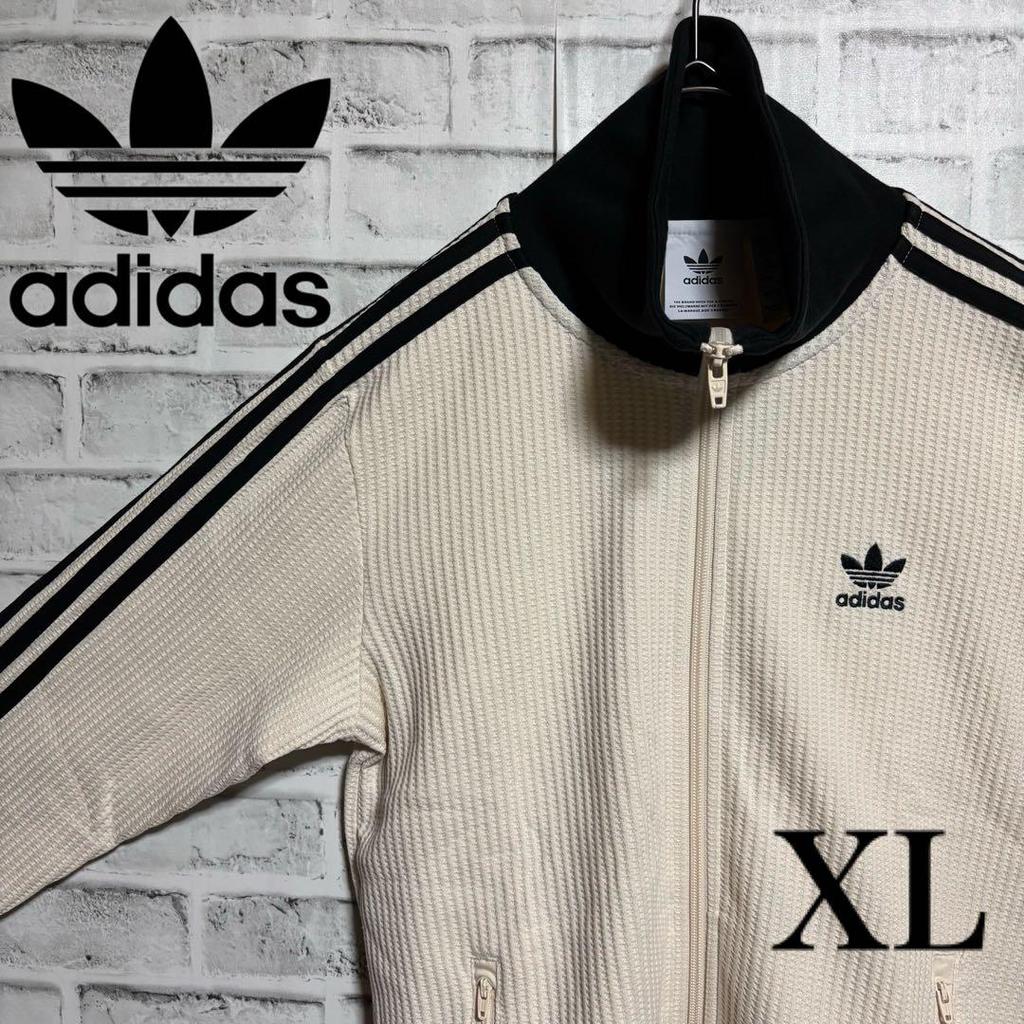 [USED] Authentic XL adidas Adicolor Embroidered Track Top in Waffle
