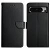 HT02 For Google Pixel 8 Pro Shockproof Wallet Phone Cover Genuine Cow Leather Phone Stand Cover