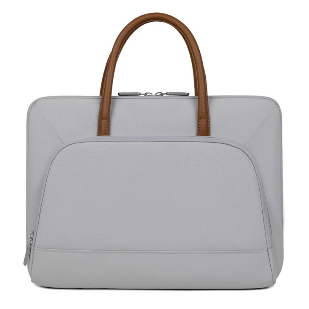 14-16inch Laptop Handbag Large Capacity Solid Color Tablet Sleeve Case Shockproof Waterproof Tablet Protective Pouch Travel
