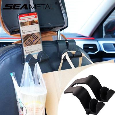 Autositz Rücken Kopfstütze Haken Halter Doppelhaken Kunststoff Kleiderbügel für Tasche Handtasche Kleidung