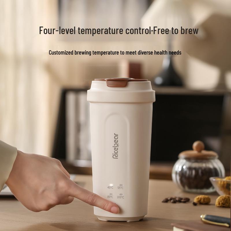 Portable Mini Smart Electric Kettle and Insulated Water Cup with USB Charging for Travel.