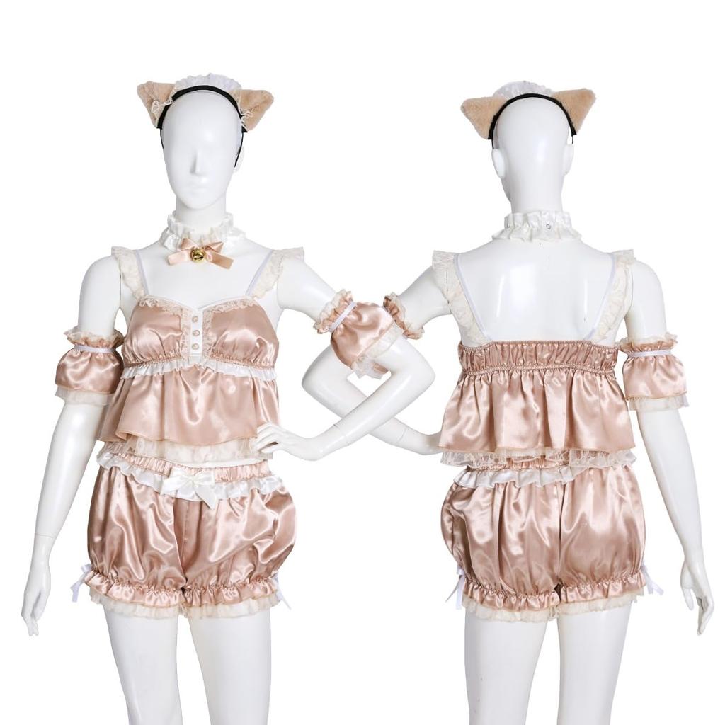 [Clearstone] Poppy Doll Cosplay Halloween Negligee Kitty Women's Brown