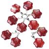 Artistic Crafted Flower Crystal Pendant Set Natural Stone Flower Pendant Charm For Handmade Jewelry And Necklace