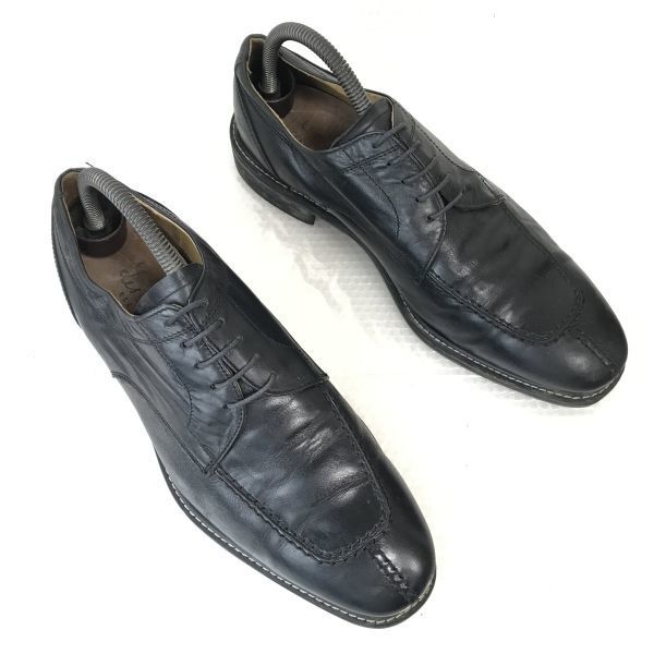 Hergestellt in Japan Aoki les mues Leder U-Spitze Schuhe Herren 25.5 EEE Schwarz Kleid Business(GEBRAUCHT)