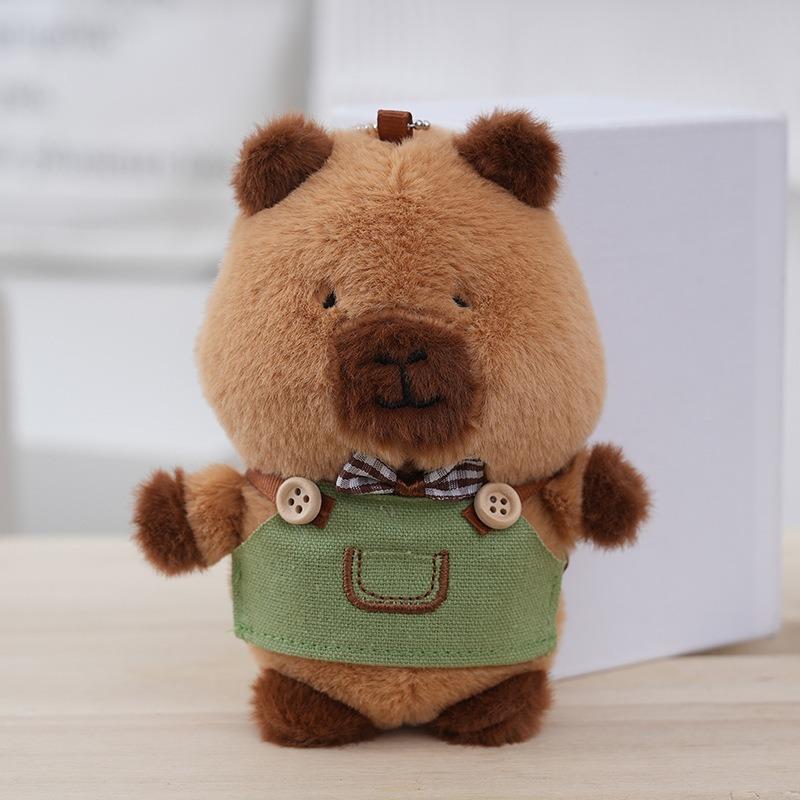 Cute Cartoon Capybara Pendant Plush Toy Doll Bag Hanging Ornament Cute Kapila Keychain Doll Ornament Car Pendant Children's Gift
