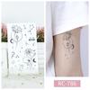 Butterfly Tattoo Stickers: Small, Fresh, Waterproof, Retro Black & White, Temporary Hand Designs