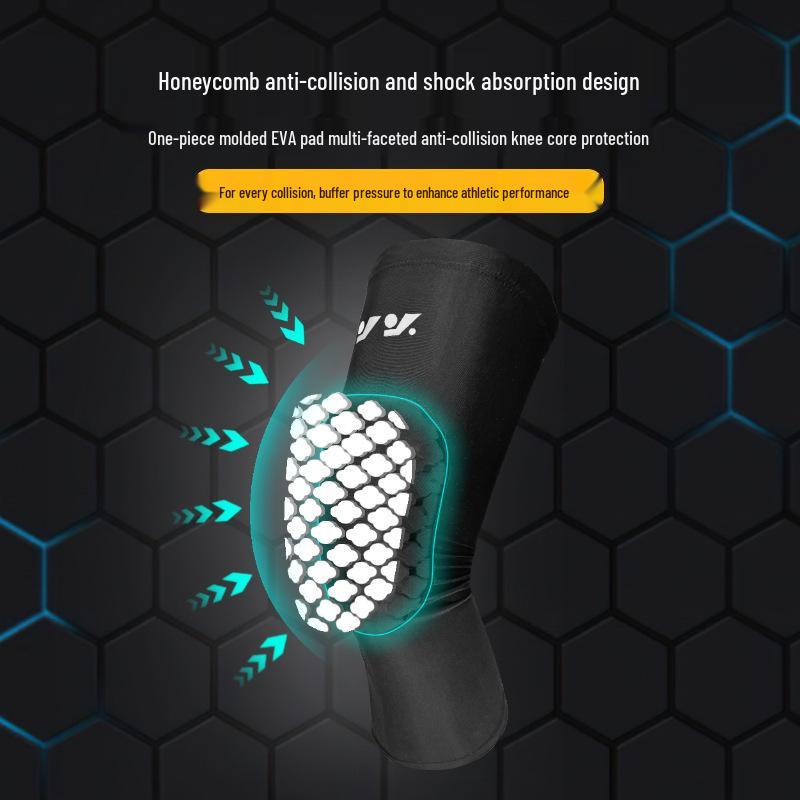 Manșoane Sport Tip Fagure cu Elasticitate în Patru Direcții: Genunchiere respirabile din Lycra pentru baschet, fotbal, protecție anti-coliziune