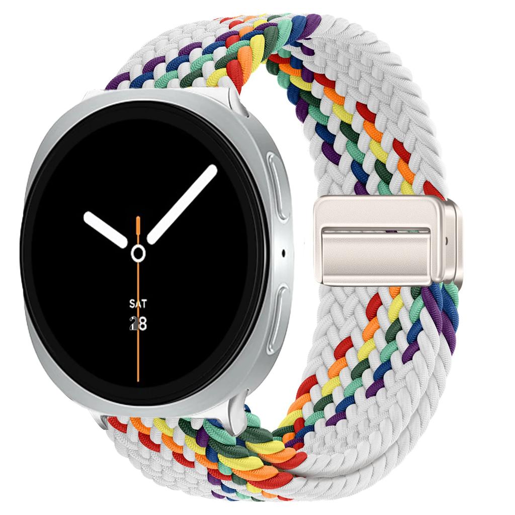 Magnetický opletený nylonový řemínek Solo Loop vhodný pro Samsung Galaxy Watch 8 40mm/44mm Řemínek pro Galaxy Watch 8 Classic 46MM Correa