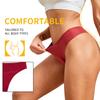 Large size women's physiological underwear leak-proof four-layer sanitary napkin-free sticker menstrual thong