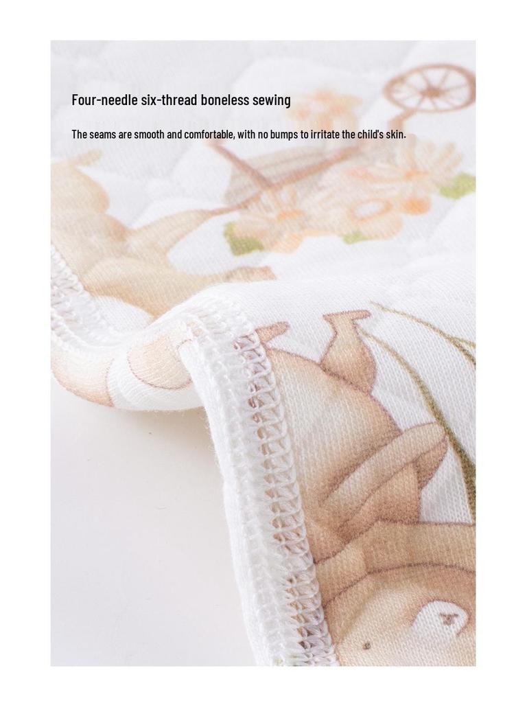 Boys' and Girls' Padded Winter Pants - Warm, High Waist, Open Crotch, Cotton for Belly Protection