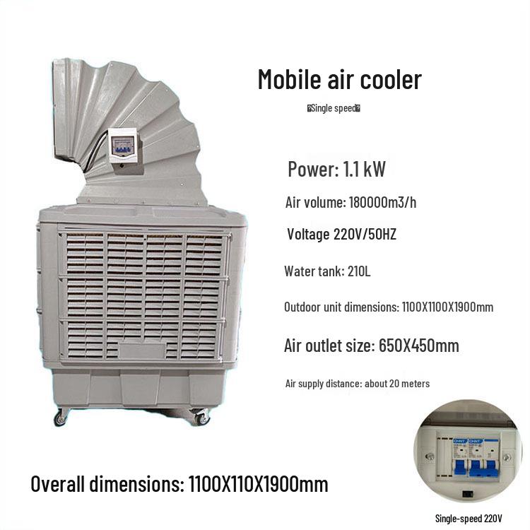 Leistungsstarker Energiesparender Mobiler Luftkühler - Neues Modell 220V/380V