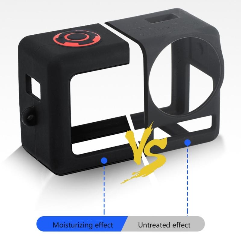 Silicone Camera Protective Cover Lens Guard Scratch-proof Case Sleeve for Action 5 Professional Camera with Lanyard