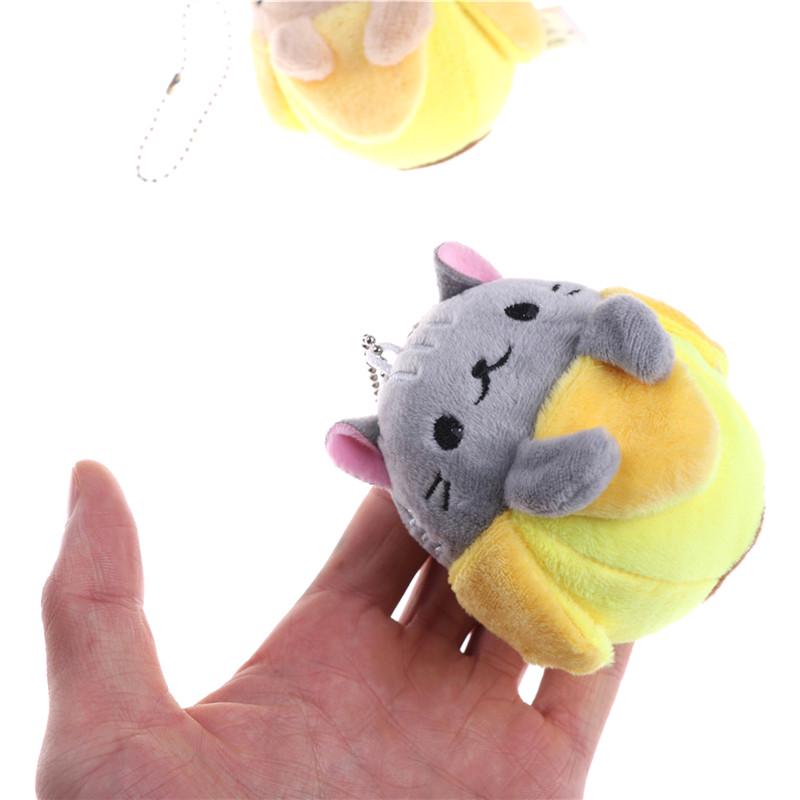 Fashion Banana Cat Plush Toy Soft Stuffed Animal Doll Keychain Gift