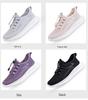 Women's Lightweight Breathable Mesh Sneakers - Non-Slip Soft Sole Walking Shoes for Middle-Aged & Elderly