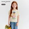 Teenie Weenie Kids' Girls' Playful Puff Sleeve Short Sleeve Sweater