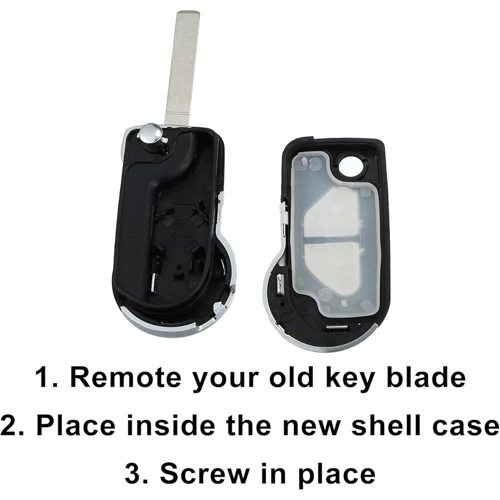 New 1x Car 2 Button Entry Remote Key Shell Cover with Blade VA2 for Citroen DS3 DS4