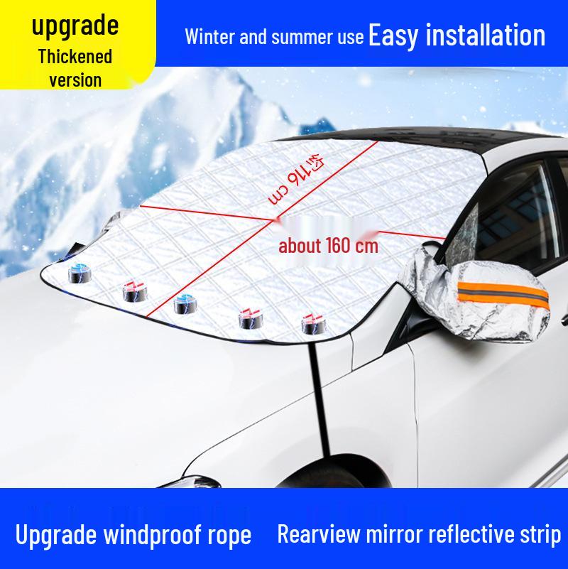 Magnetic Car Sunshade & Snow Cover: Dustproof, Heat Insulation, Sun Protection