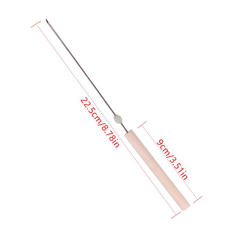 1 Stück 22,5 cm Wurmköder-Nadelbohrer Haken-Nadel ohne Entkommen Schnelle Erdwurm-Haken-Nadel Stifte Hohle Gasnadel Angelwerkzeug