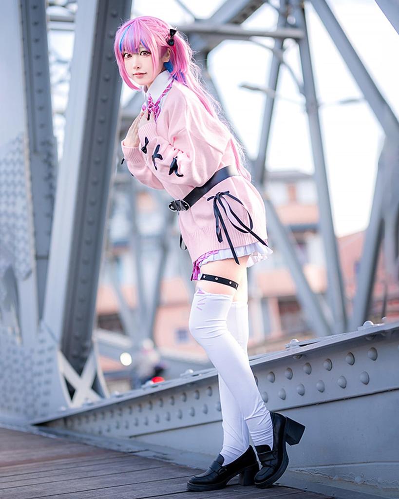 Hololive Minato Aqua Cosplay Halloween VTuber New Costume Uniform [milky time] (Cardigan ver.)
