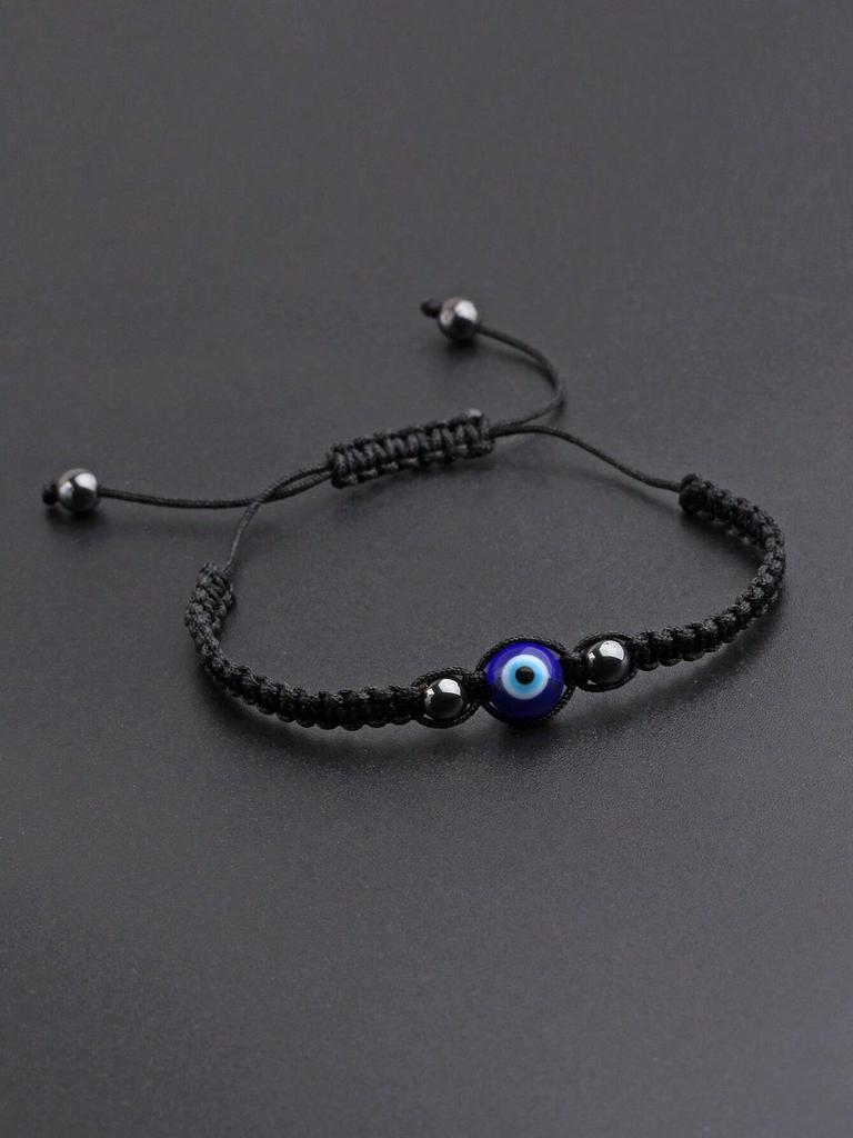 Fashionable and Popular 1pc Boho Evil Eye Detail Bead Decor String Bracelet For Men For Daily Decoration for Jewelry Gift and for a Stylish Look