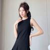 Womens Badminton Tennis Sportswear Set Sleeveless Top Skirt Fitness Running