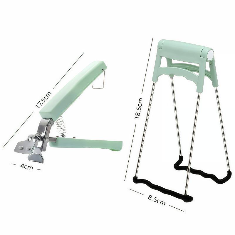 Stainless Steel Heat-Resistant Bowl and Plate Lifting Tongs Set