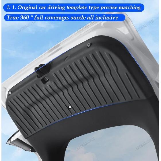 For Tesla Model YL 2025 2026 All-inclusive Rear Trunk Door Anti-dirt Mat TPE Trunk Tailgate Protection Pad Car Accessories