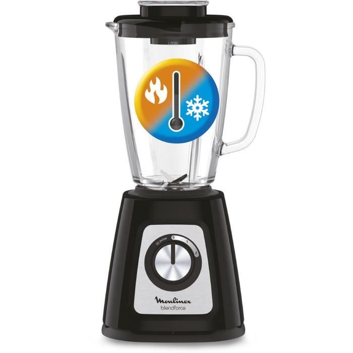 MOULINEX LM430810 Blender Blendforce - Verre - Noir