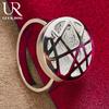 925 Sterling Silver Round Interwoven Ring Fashionable Wedding Jewelry